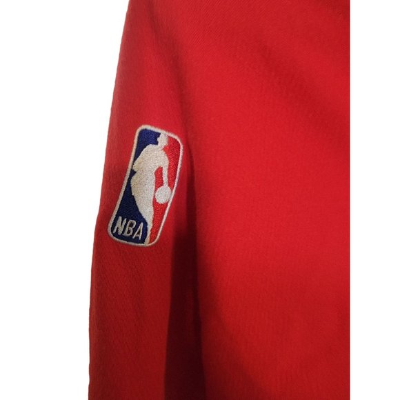 Nike NBA Quarter Zip Basketball Warm Up Jacket Red Size Small - Picture 5 of 6